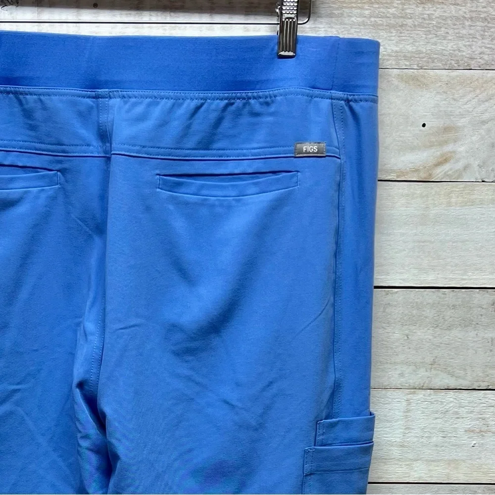 FIGS Axim 2.0 Cargo‎ Scrub Pants Mens 2XL Short Blue Straight Nurse Medical